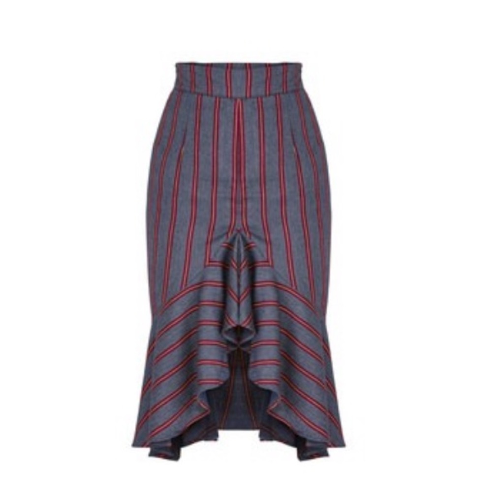 Moon River Asymmetrical Midi Skirt
